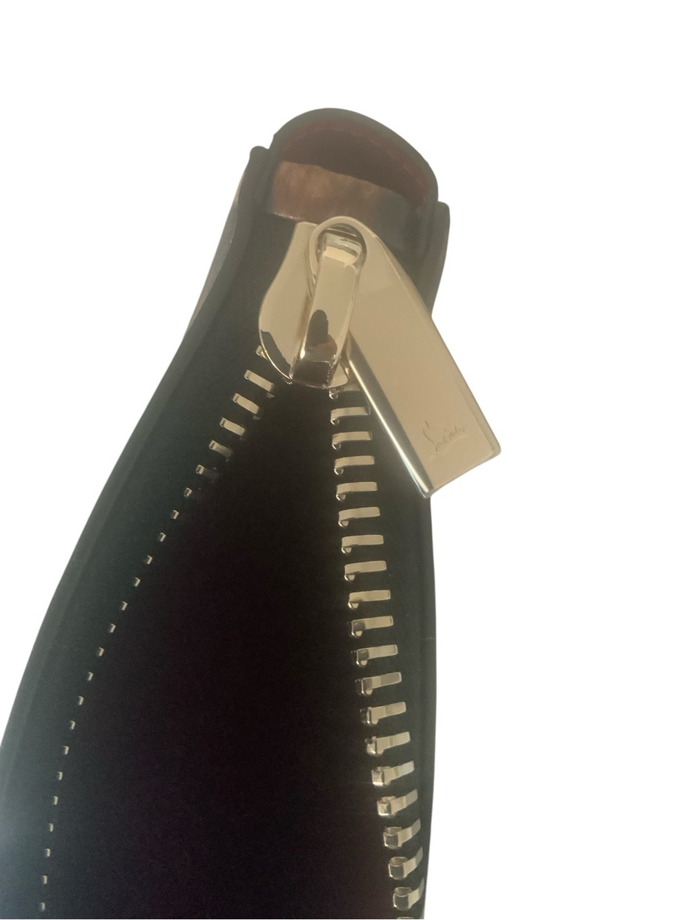 NWT Christian Louboutin Cabata Leopard Print Leather Pouch wristlet Bag $850 - Picture 5 of 6